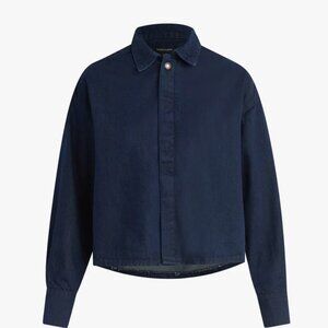 Favorite Daughter Brady Crop Denim Shirt, Size S